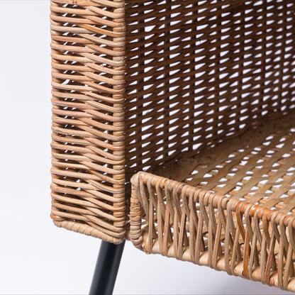 Handcrafted Rattan Elevated Cat House – Luxury Pet Bed with Soft Cushion