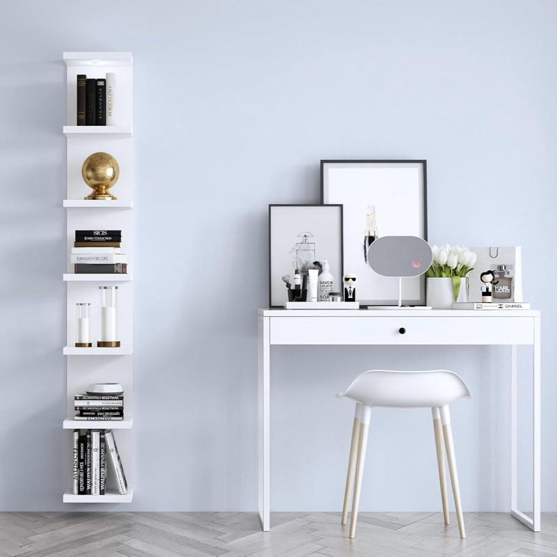 Lumina 7-Tier Modern Floating Wall Shelf with Integrated LED Light