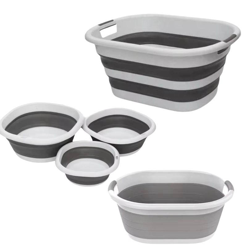 Set of 3 Collapsible Multi-Purpose Baskets – 3L, 5L, & 9L Storage Bundle