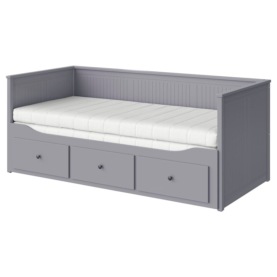 -in-1 Heritage Daybed with 3 Storage Drawers & Double Mattress Set (80x200 cm)
