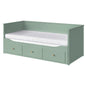 -in-1 Heritage Daybed with 3 Storage Drawers & Double Mattress Set (80x200 cm)