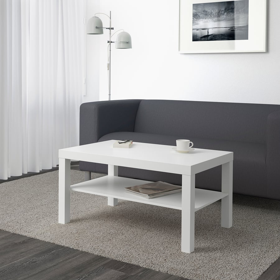 Nordic Minimalist Coffee Table with Storage Shelf – 90x55 cm (3 Finishes)