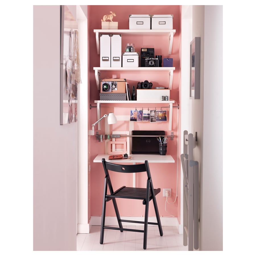 Space-Saving Floating Wall Desk & Folding Dining Table (74x60 cm)